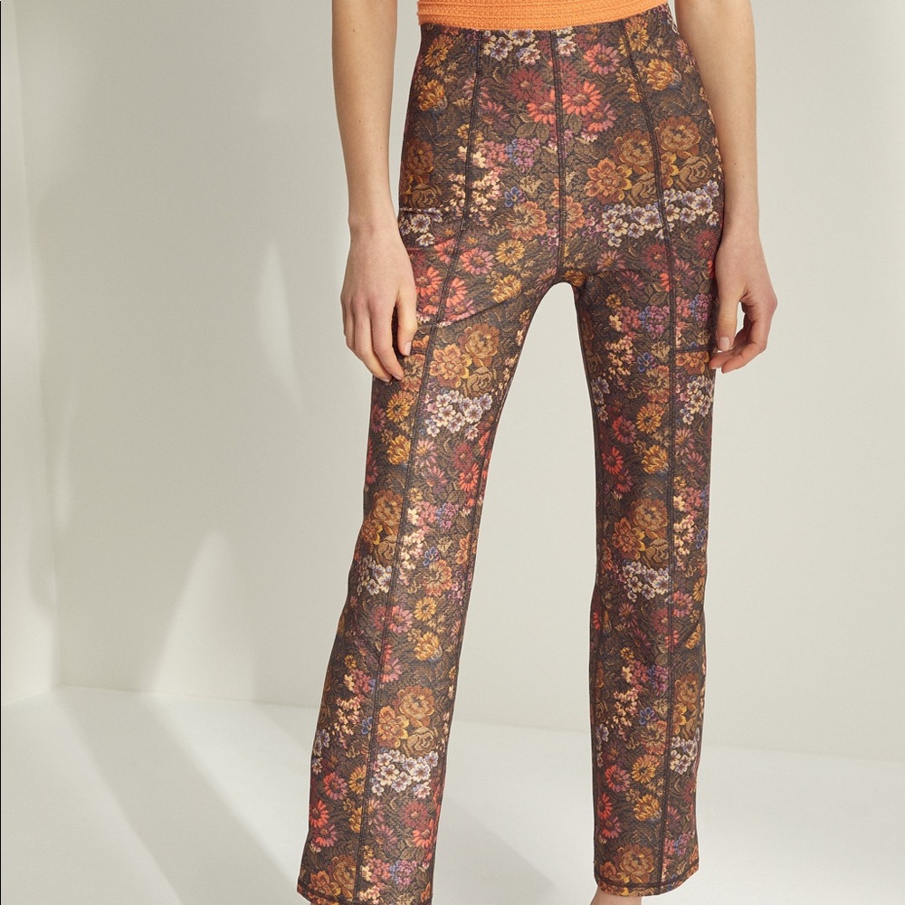 aritzia floral demi pants